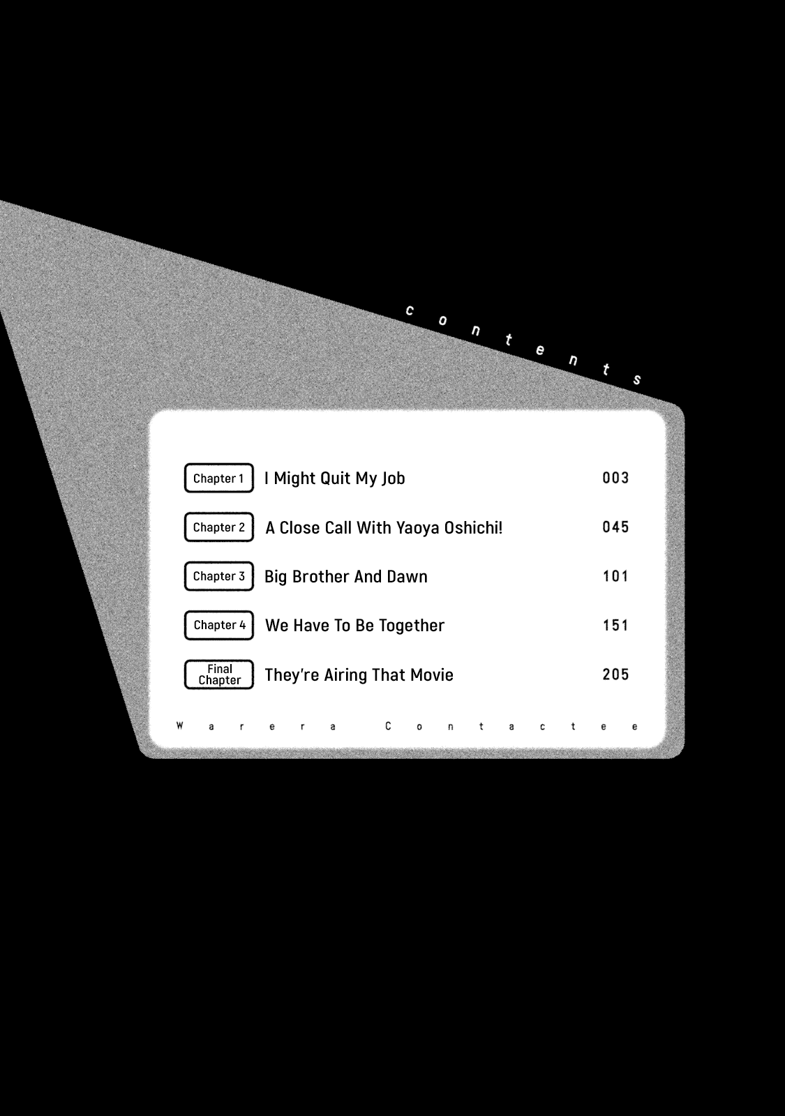 Read Warera Contactee Manga Online