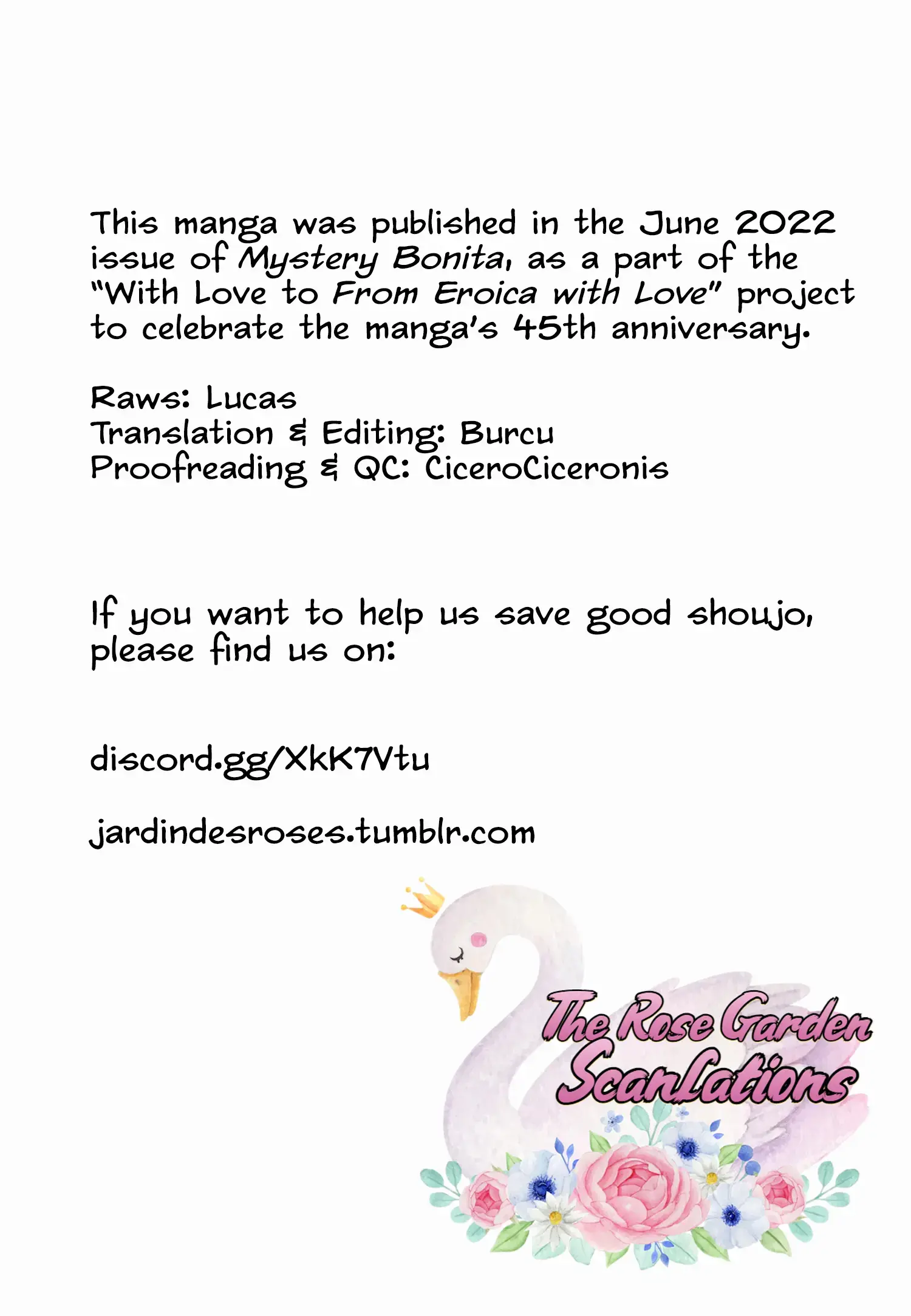 Read With Love to -From Eroica with Love-!! Manga Online