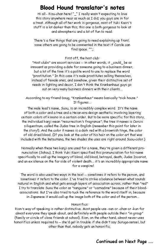 Read Yorugata Aijin Senmonten - Bloodhound Manga Online