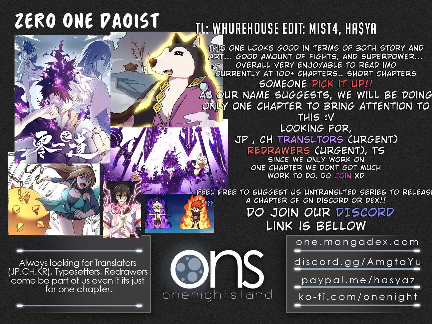 Read Zero One Daoist Manga Online