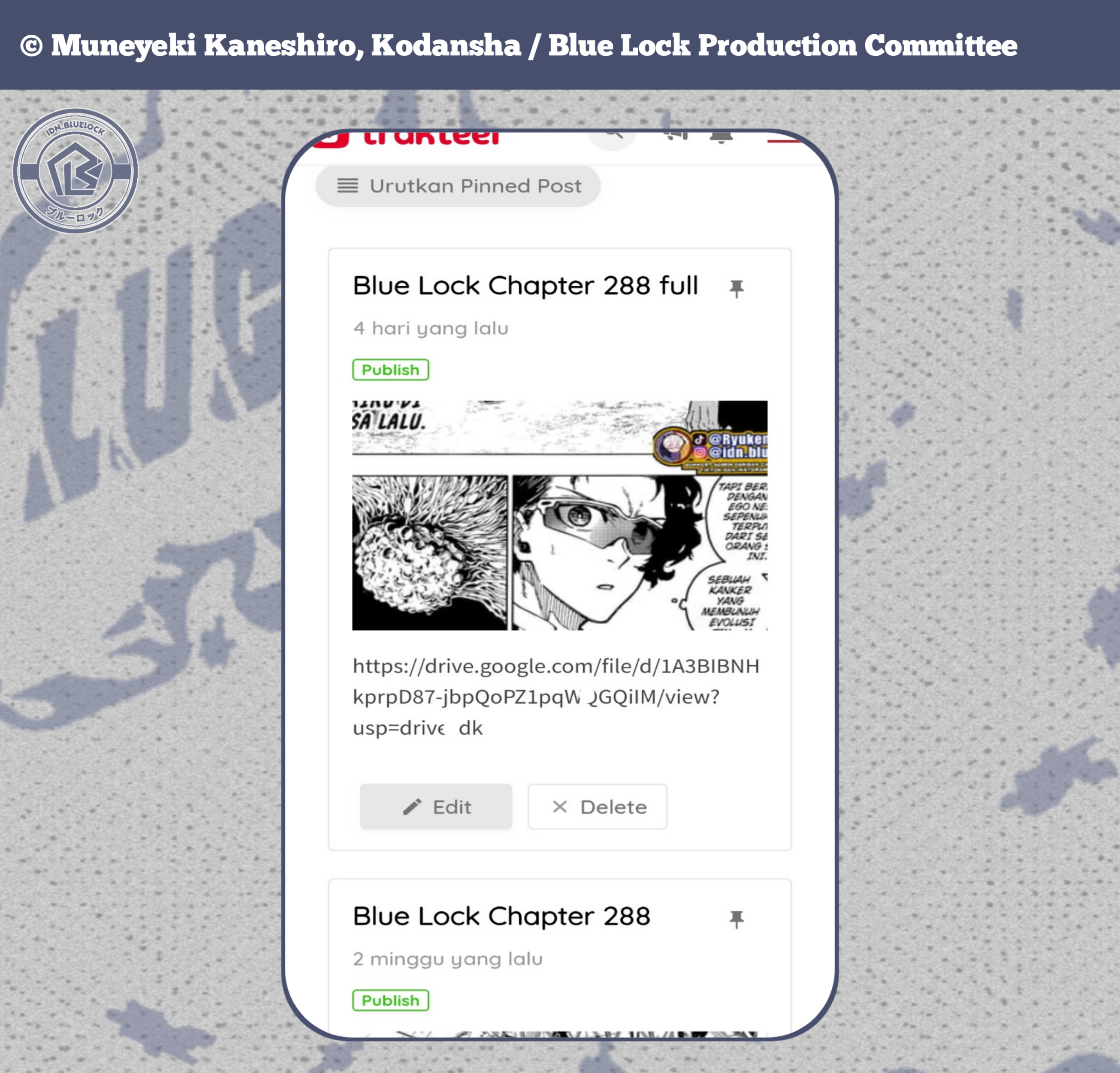 Read Blue Lock (ID) Manga Online