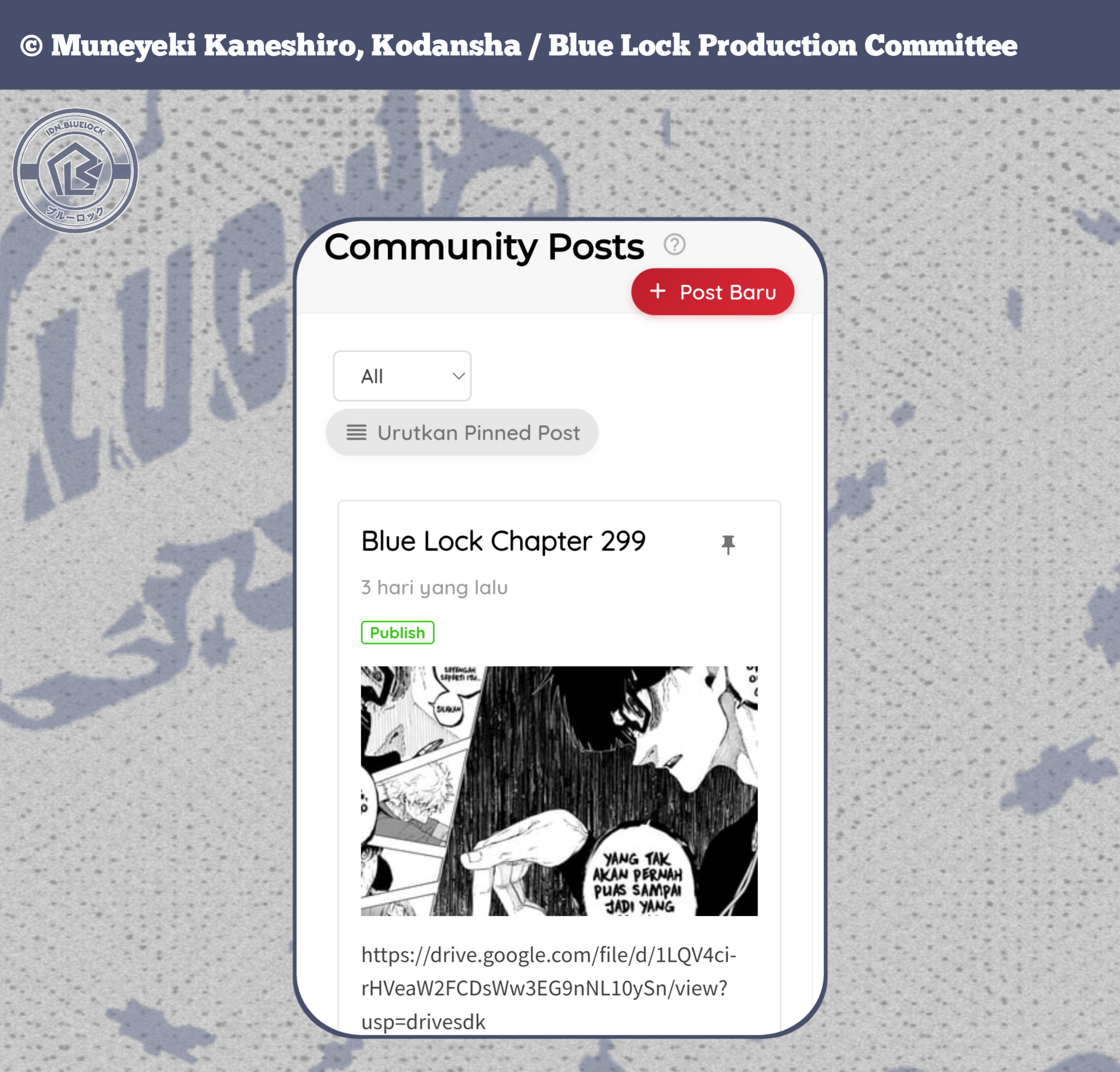 Read Blue Lock (ID) Manga Online